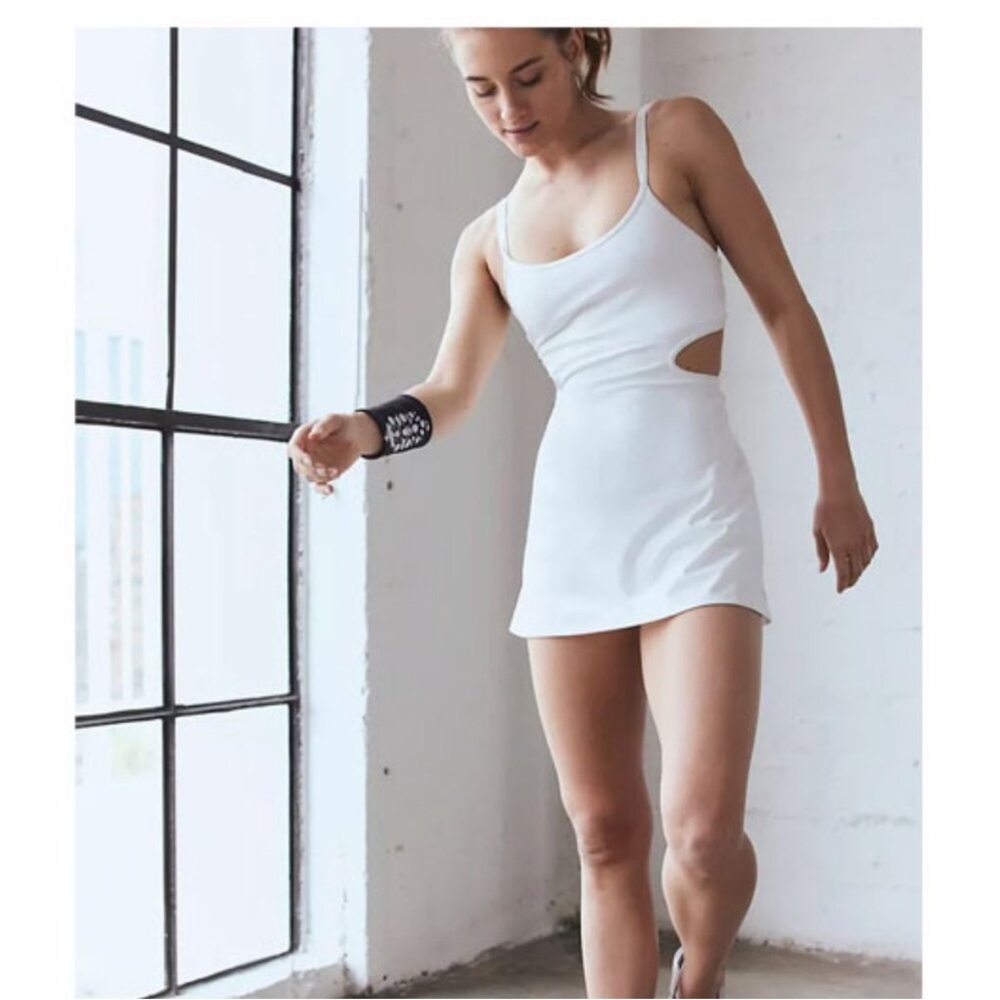 NWOT Free People One More Serve Skortsie Tennis Dress Onesie, M - Picture 3 of 10